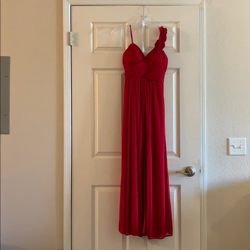 Red Maxi Dress/ Gown/ Bridesmaid